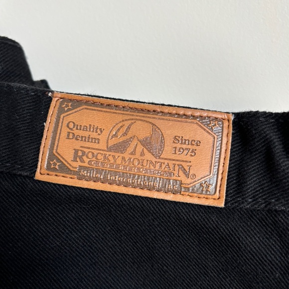 NWT Vintage Rockies Rocky Mountain Clothing High Waisted Black Bare Back Jeans - Picture 6 of 8